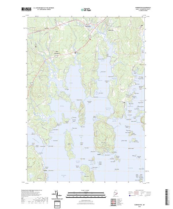 USGS Topographic Map – Harrington