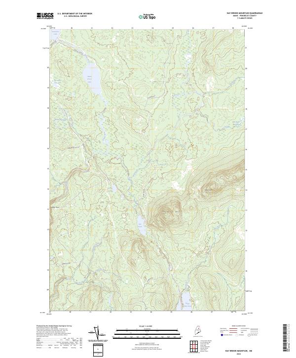 USGS Topographic Map – Hay Brook Mountain