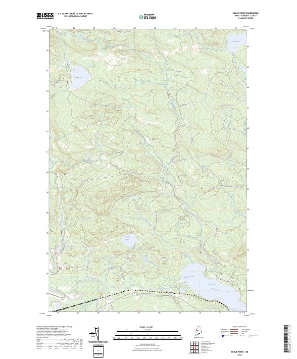 USGS Topographic Map – Heald Pond