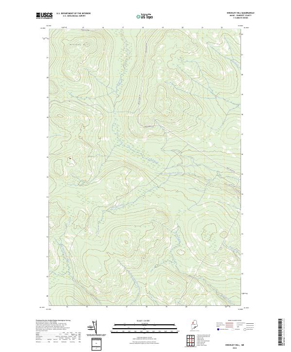 USGS Topographic Map – Hinckley Hill