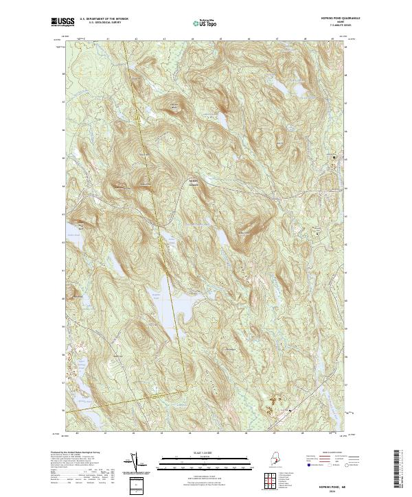 USGS Topographic Map – Hopkins Pond
