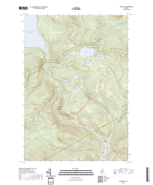 USGS Topographic Map – Houghton