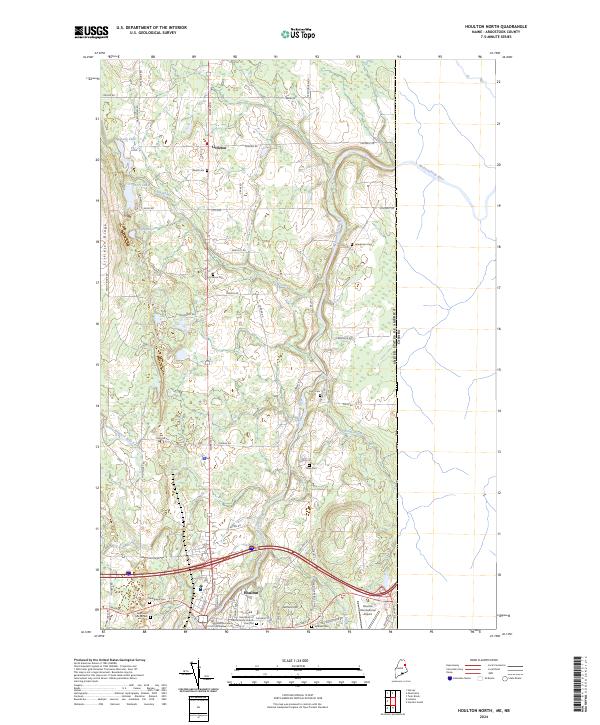 USGS Topographic Map – Houlton North