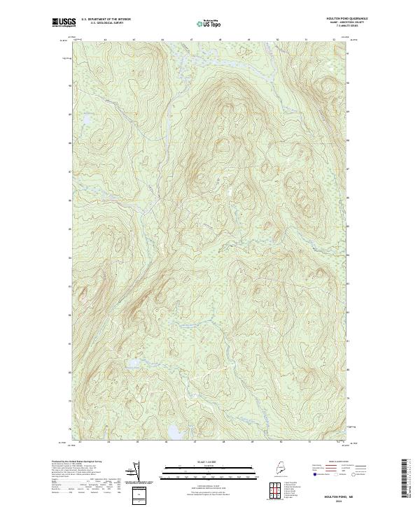 USGS Topographic Map – Houlton Pond