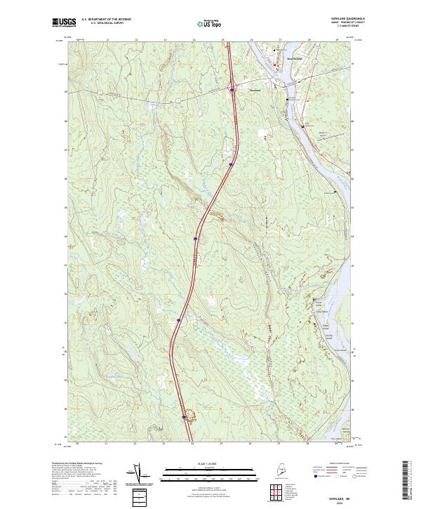 USGS Topographic Map – Howland