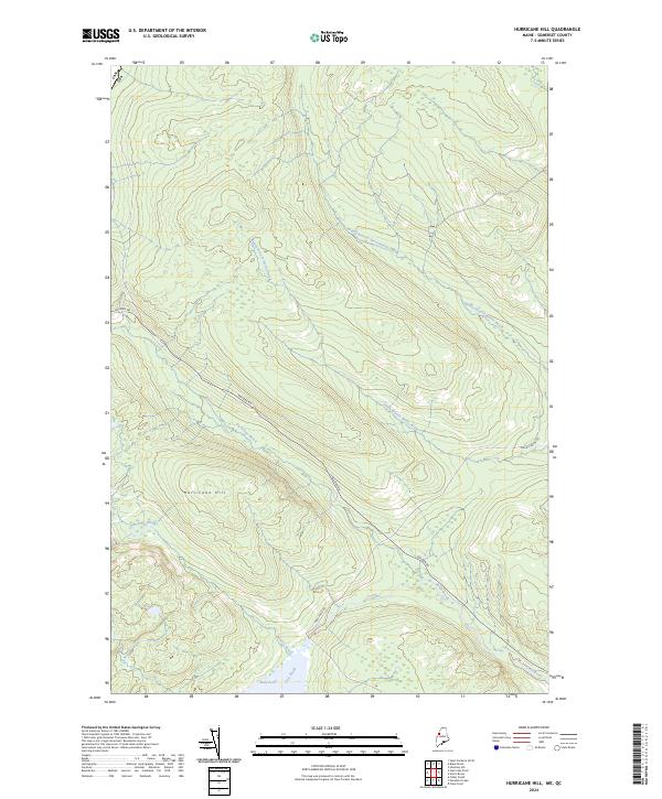 USGS Topographic Map – Hurricane Hill