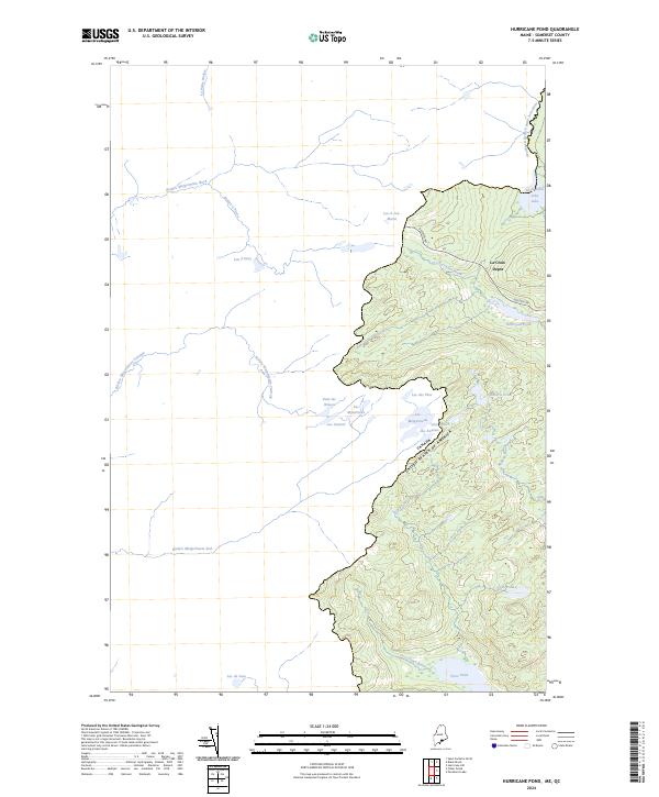 USGS Topographic Map – Hurricane Pond