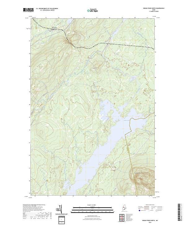 USGS Topographic Map – Indian Pond North