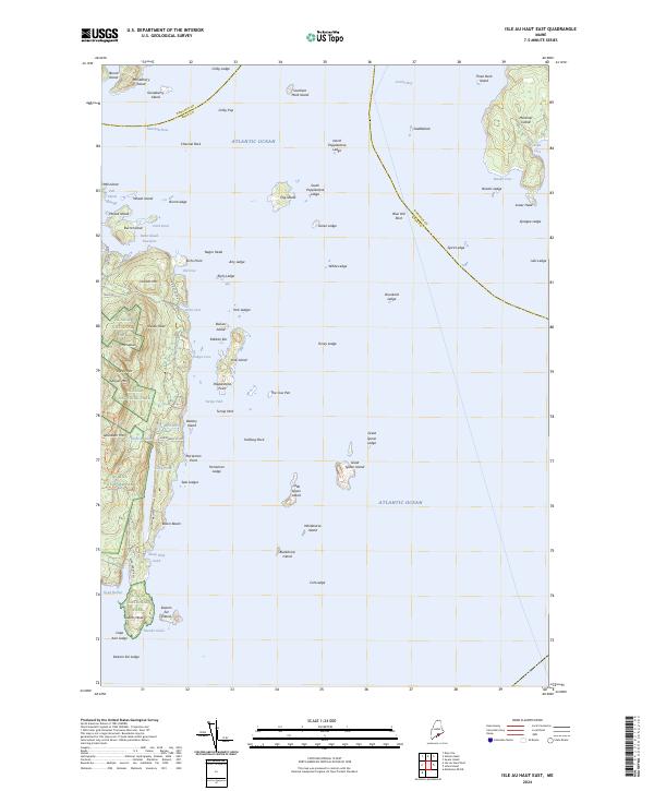 USGS Topographic Map – Isle Au Haut East