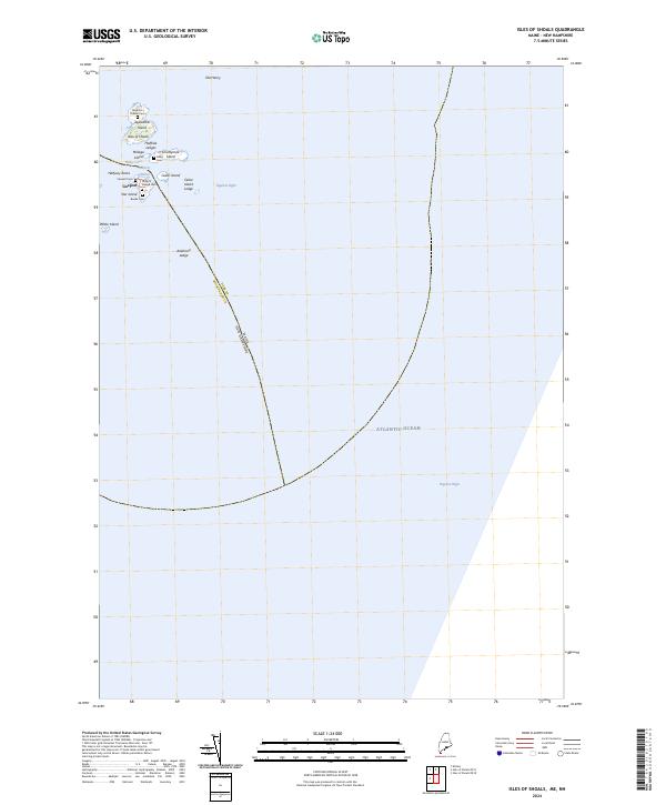 USGS Topographic Map – Isles of Shoals