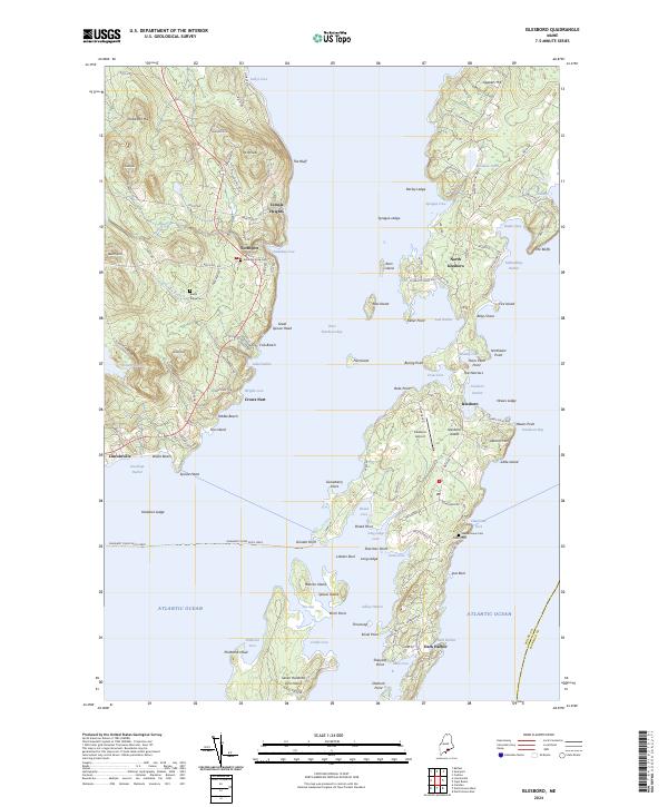 USGS Topographic Map – Islesboro