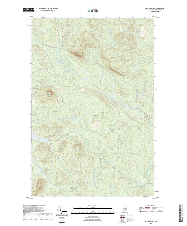 USGS Topographic Map – Jack Mountain