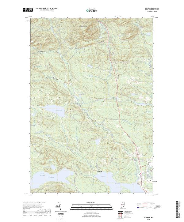 USGS Topographic Map – Jackman