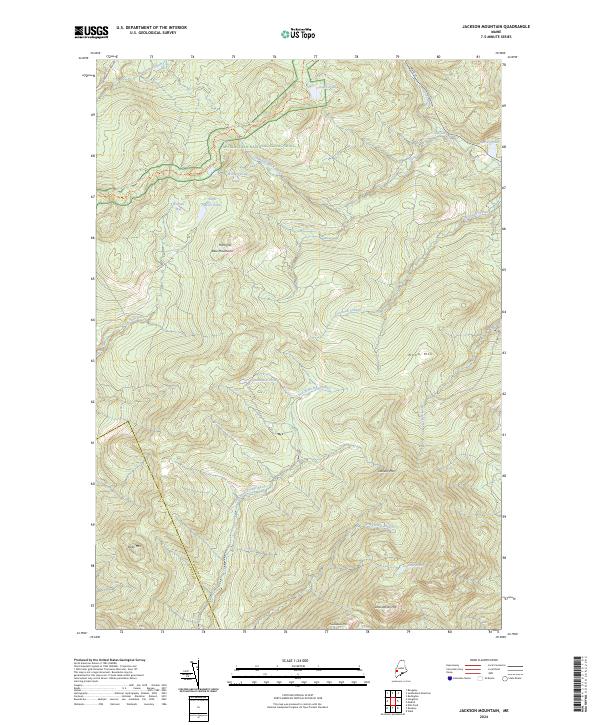 USGS Topographic Map – Jackson Mountain