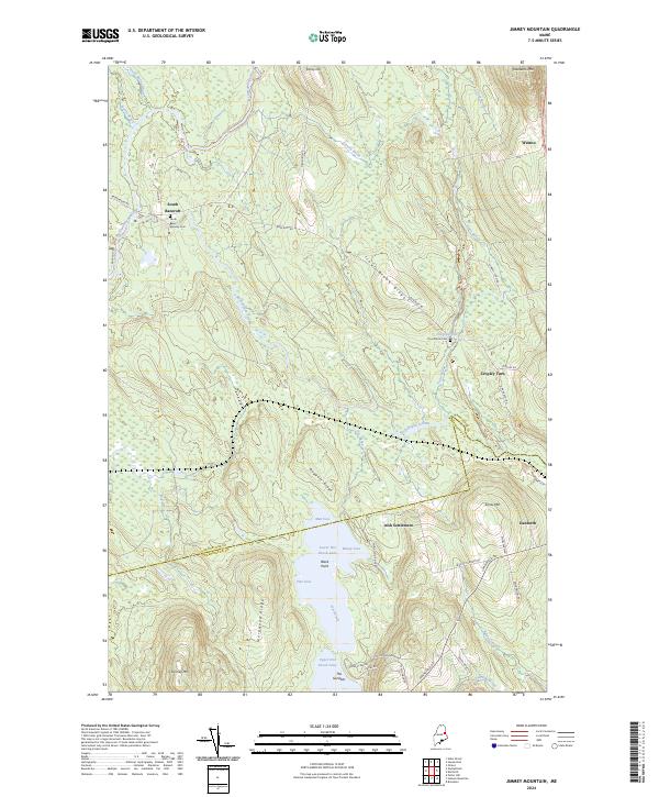 USGS Topographic Map – Jimmey Mountain