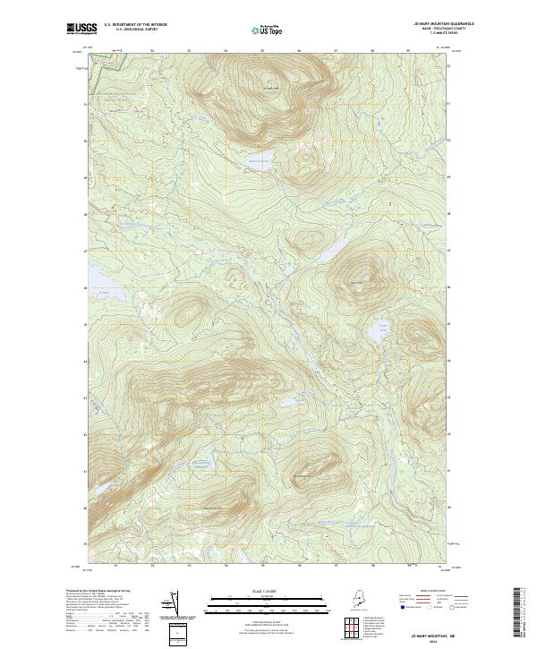 USGS Topographic Map – Jo-Mary Mountain