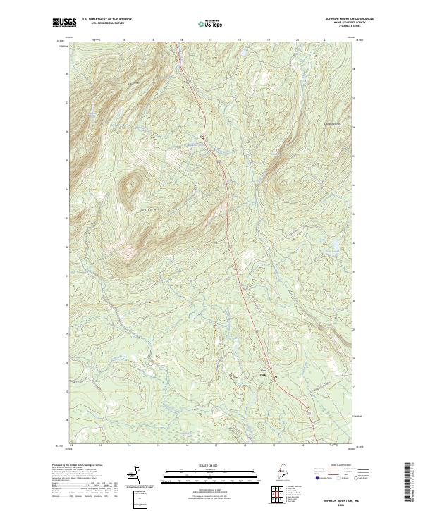 USGS Topographic Map – Johnson Mountain