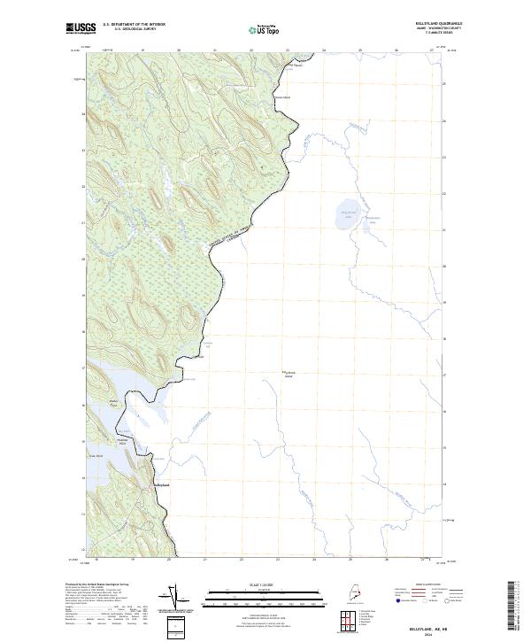 USGS Topographic Map – Kelleyland