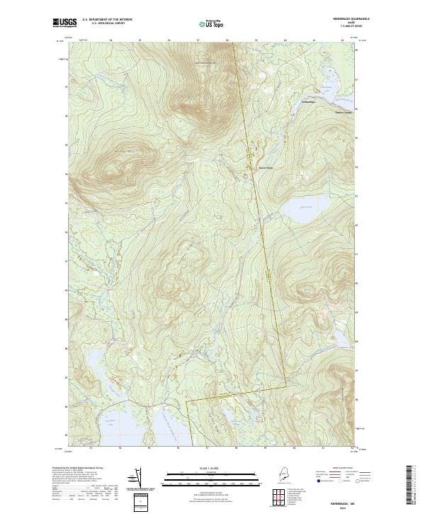 USGS Topographic Map – Kennebago