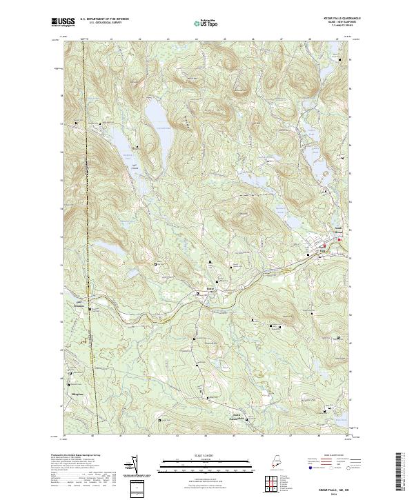 USGS Topographic Map – Kezar Falls