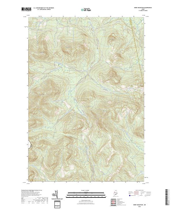 USGS Topographic Map – Kibby Mountain
