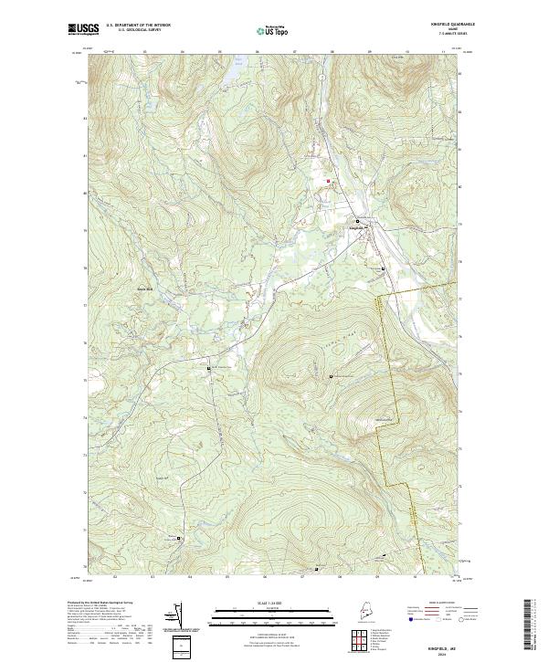 USGS Topographic Map – Kingfield