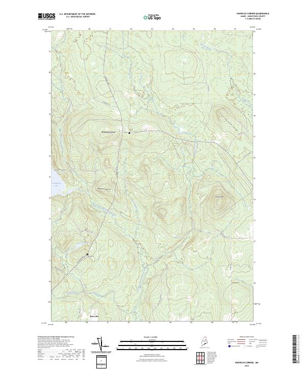 USGS Topographic Map – Knowles Corner