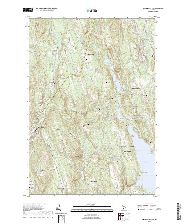USGS Topographic Map – Lake Auburn West