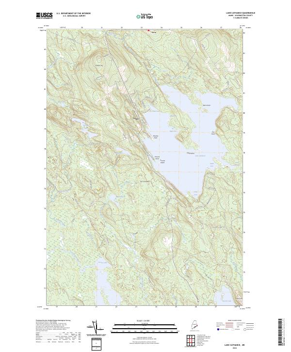 USGS Topographic Map – Lake Cathance