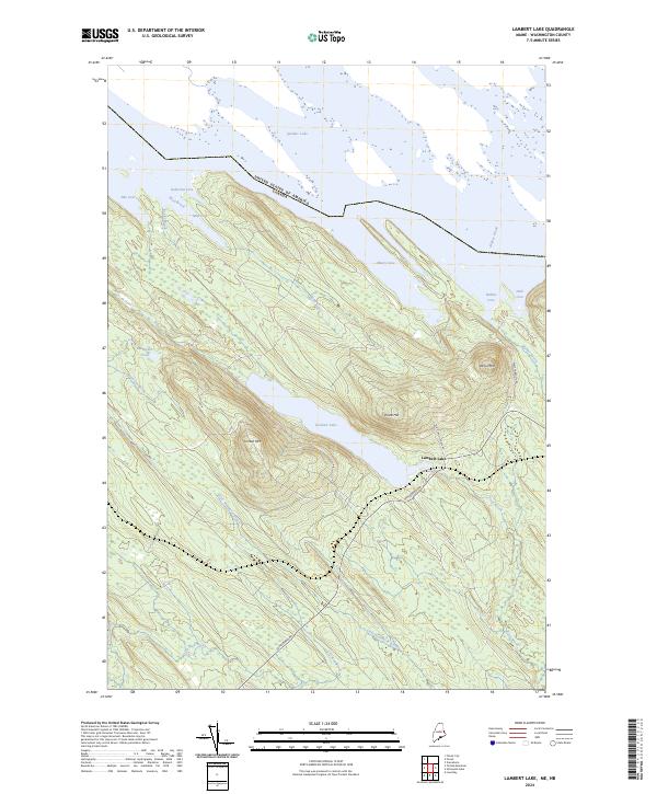 USGS Topographic Map – Lambert Lake