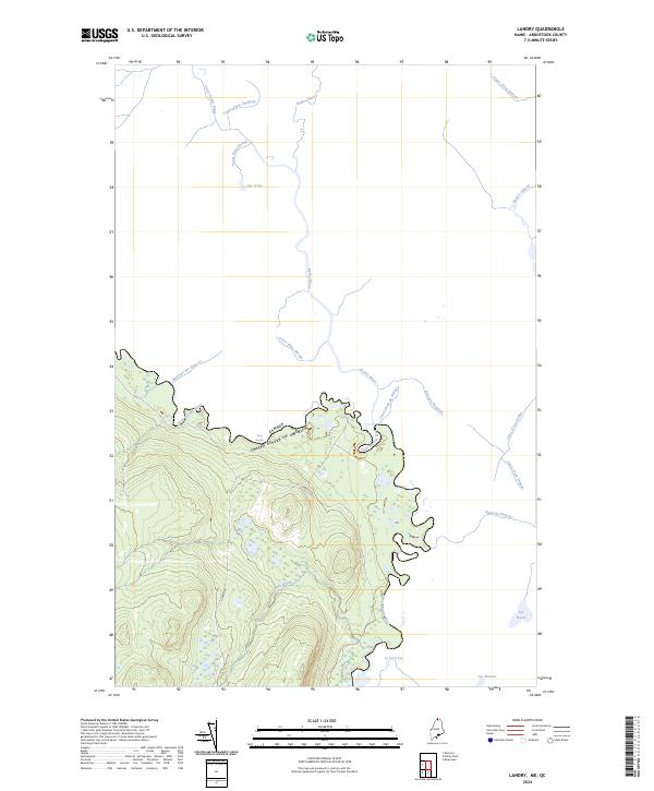 USGS Topographic Map – Landry