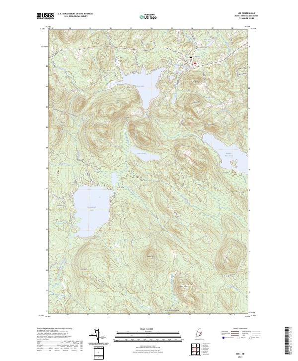 USGS Topographic Map – Lee