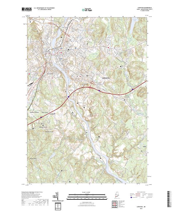 USGS Topographic Map – Lewiston