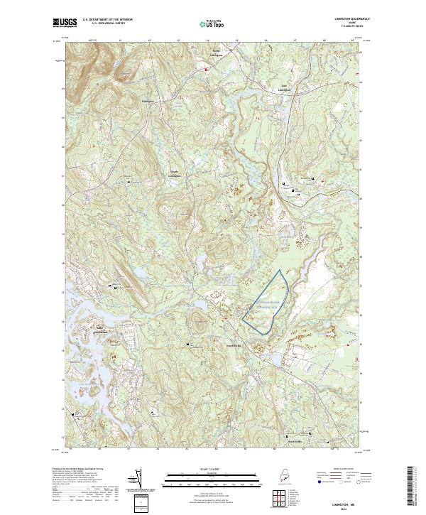 USGS Topographic Map – Limington