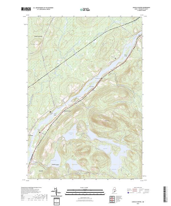 USGS Topographic Map – Lincoln Center