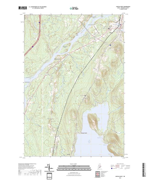 USGS Topographic Map – Lincoln West