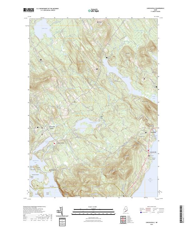 USGS Topographic Map – Lincolnville