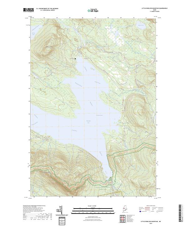 USGS Topographic Map – Little Bigelow Mountain