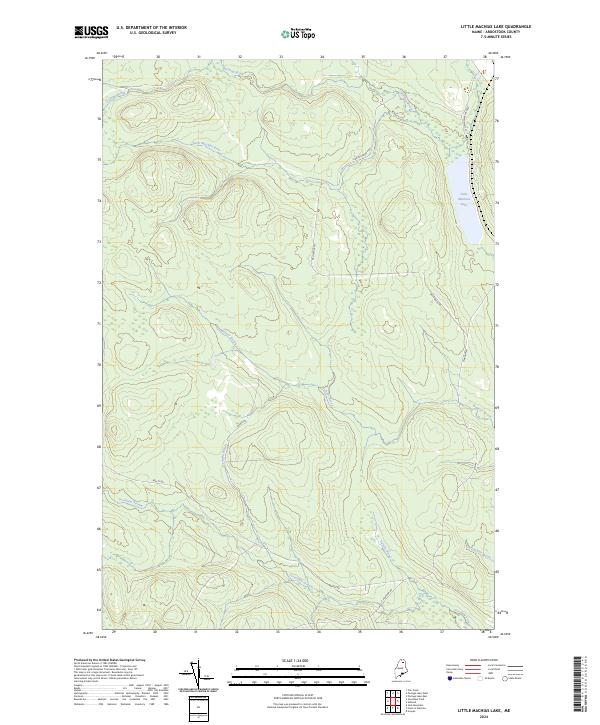 USGS Topographic Map – Little Machias Lake
