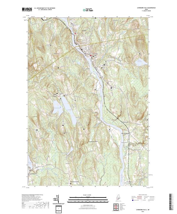 USGS Topographic Map – Livermore Falls
