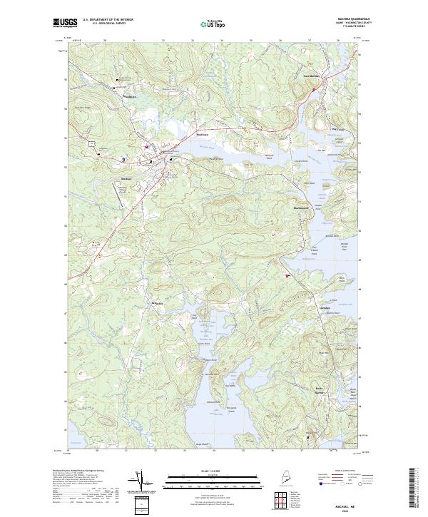 USGS Topographic Map – Machias