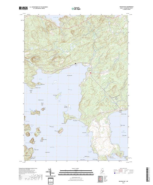 USGS Topographic Map – Machias Bay