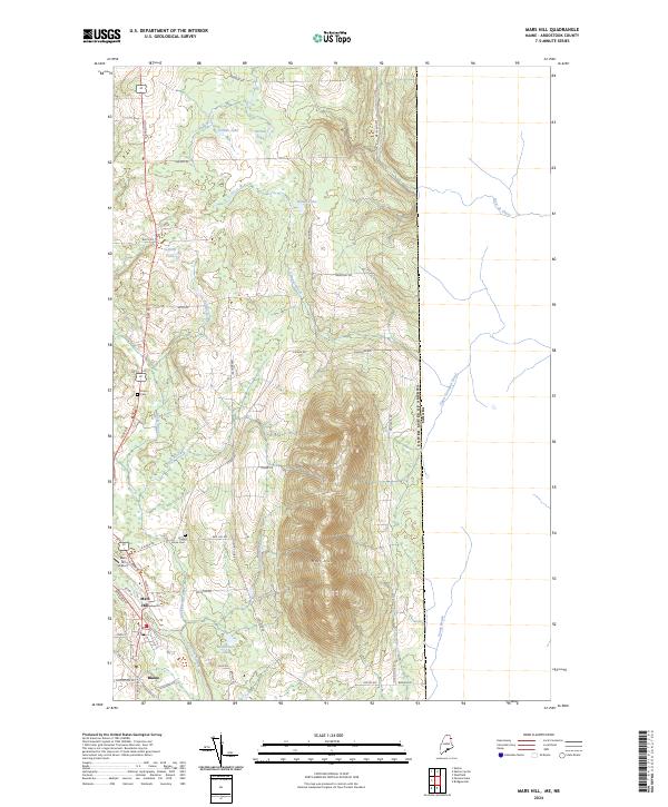 USGS Topographic Map – Mars Hill
