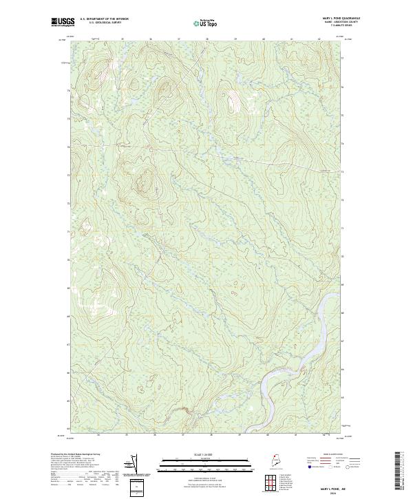 USGS Topographic Map – Mary L Pond