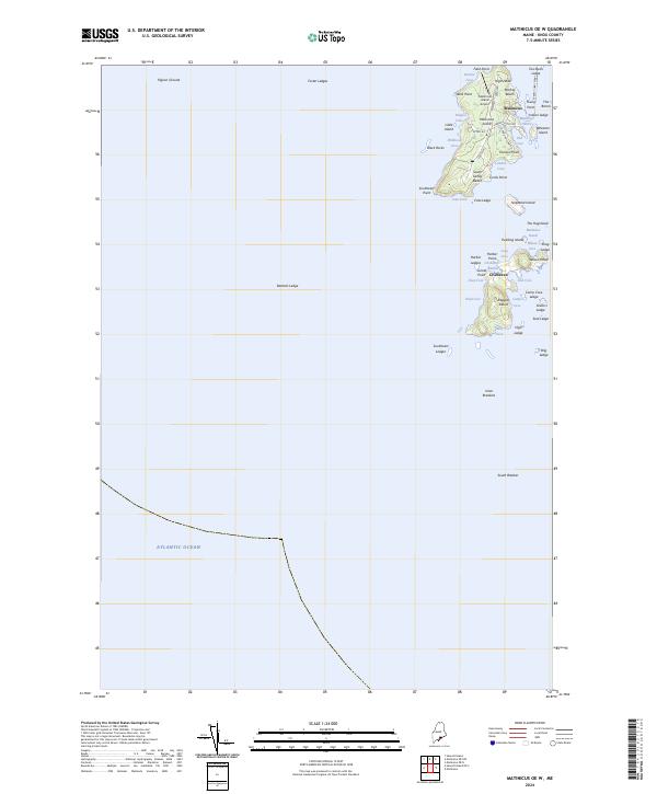 USGS Topographic Map – Matinicus OE W