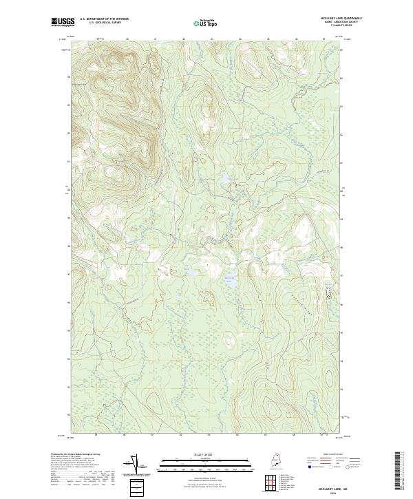 USGS Topographic Map – McClusky Lake