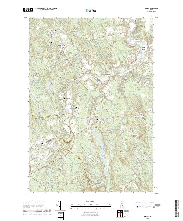 USGS Topographic Map – Mercer