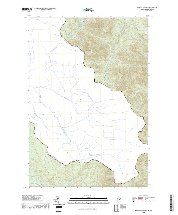 USGS Topographic Map – Merrill Mountain