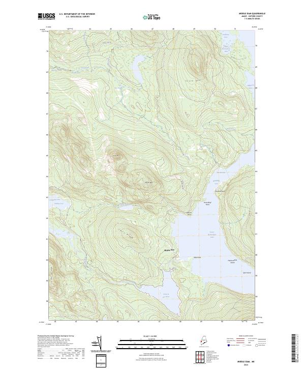 USGS Topographic Map – Middle Dam