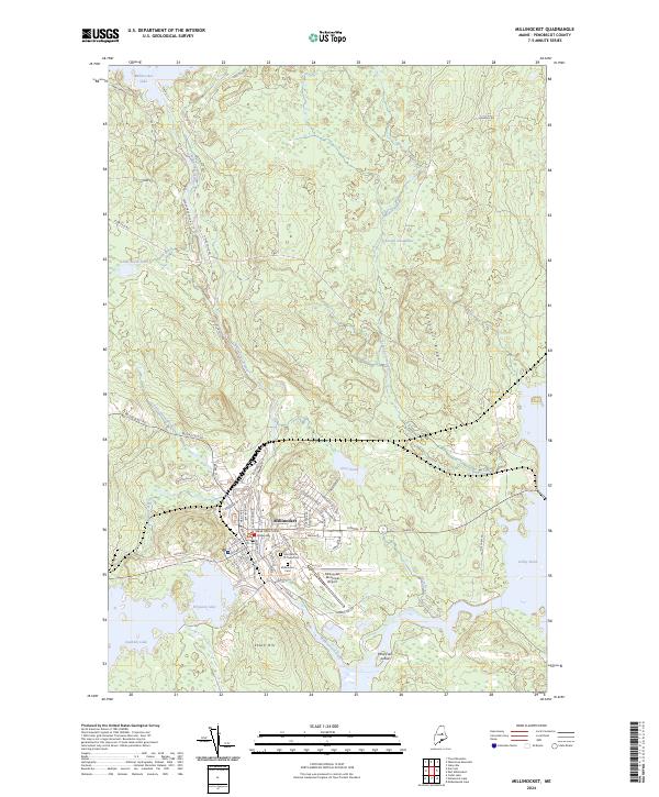 USGS Topographic Map – Millinocket